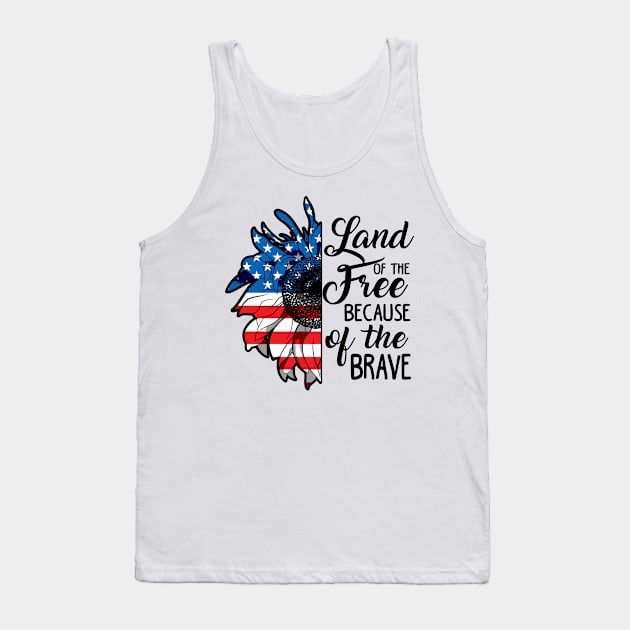 4th of July. Land of Free. Independence Day. Tank Top by KsuAnn